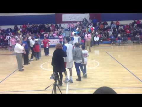 Frank Booker senior night