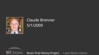 Claude Brenner interview, 5/1/2009 video