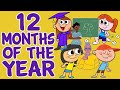 Months Of The Year Song 12 Months Of The Year Kids Songs By The Kids Learning Station Kidsvibes