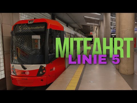 Mitfahrt K5000 | Linie 5 | Am Butzweilerhof - Heumarkt | (Stadtbahn Köln)