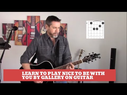 How to play Nice to be with you by Gallery on Guitar (easy guitar lesson and cover)