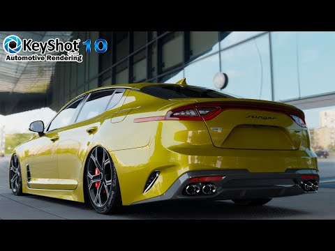 KeyShot Realistic Car Rendering    Kia Stinger