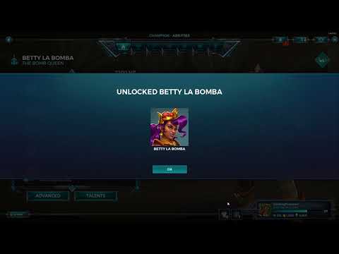 Paladins Bug: I unlock Betty La Bomba (And then I unlock her again. And again. And again. And again)