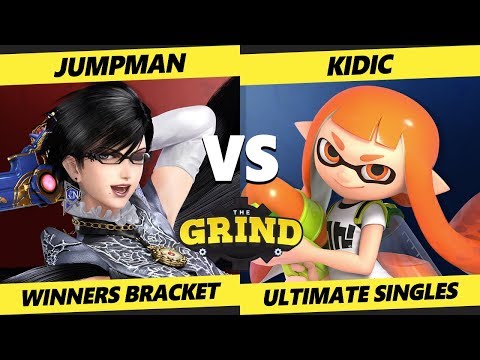 The Grind 115 Winners Round 2 - Jumpman (Bayonetta) Vs. Kidic (Inkling) Smash Ultimate - SSBU