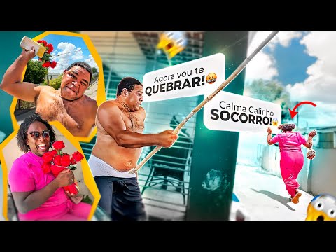 BRILHOSA FOI COM BUQUÊ DE FLORES NA CASA DO GALO CEGO 😆🤣 | GALO CEGO