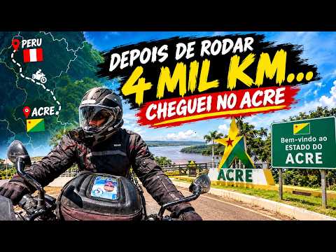 🛣️ CHEGUEI NO ULTIMO ESTADO DO BRASIL |  ACRE  |  SOZINHO RUMO A CORDILHEIRA  .