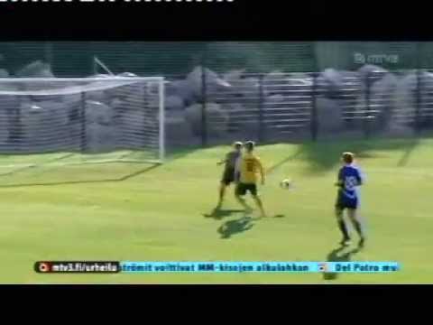 Läpiajo maalivahdin ohitus