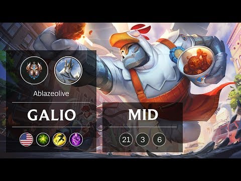 Galio Mid vs Talon - NA Challenger Patch 8.24