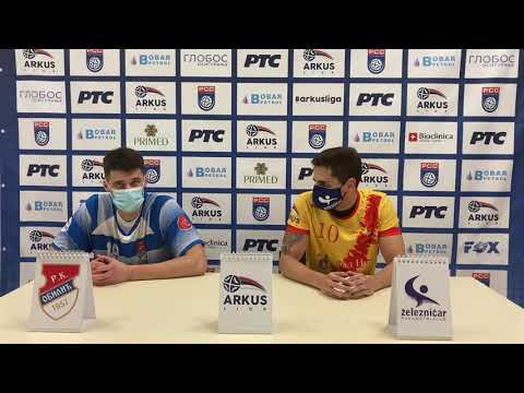 ARKUS liga 7. kolo / RK Obilić - RK Železničar 1949 / Izjave aktera meča nakon utakmice, igrači