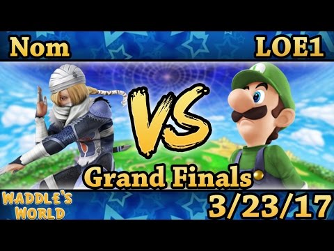Waddle's World - Nom (Sheik) Vs. LOE1 (Luigi) Smash Wii U Grand Finals