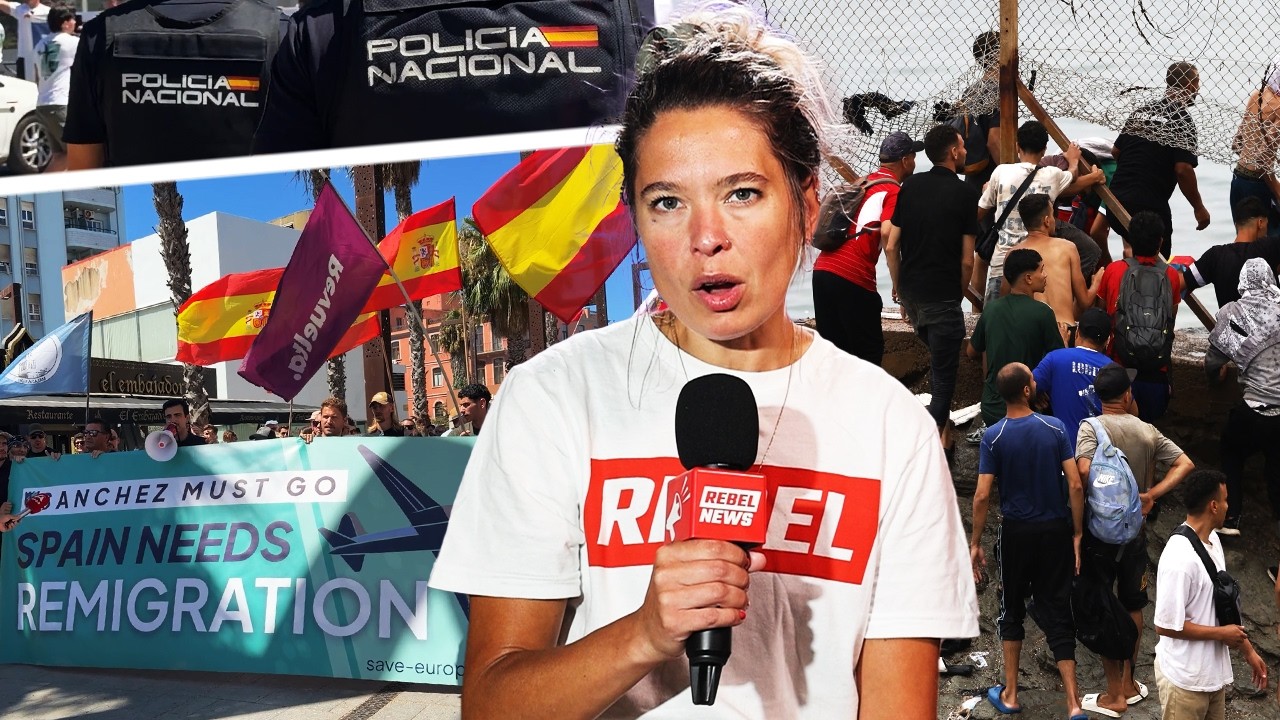 Remigration activists rally after massive Spanish border invasion