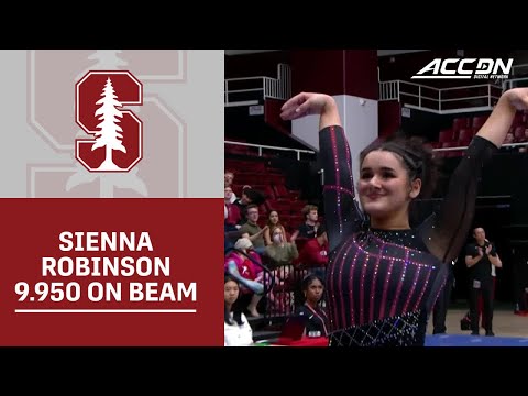 Stanford's Sienna Robinson Claims Top Spot On Beam With A 9.950