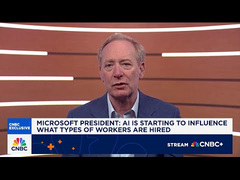 Microsoft President Brad Smith: AI is influencing the types of workers who are hired