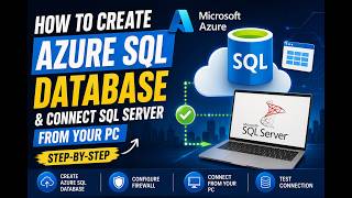 How to Create Azure SQL Database & Connect SQL Server from Your PC | S