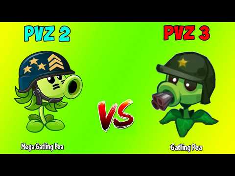 All Plants Team PVZ 2 vs PVZ 3 Battlez - Which Version Will Win?