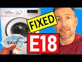 Washing Machine E18 Error Code Fix Bosch Siemens Pump Filter blocked