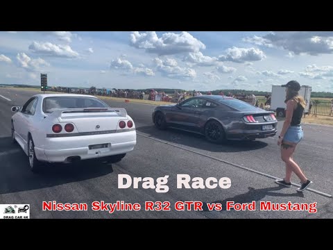 Ford Mustang Ecoboost And Nissan Skyline R33 Battle It Out Down The Quarter Mile Autoevolution