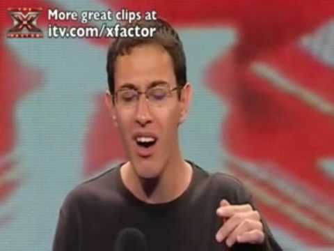 x factor funny Audition 3  2009 Fouad Djaoublia from france sings Mariah Carey xfactor 2009
