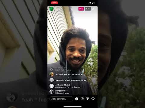 Jgrxxn talking about life & new music on Instagram live