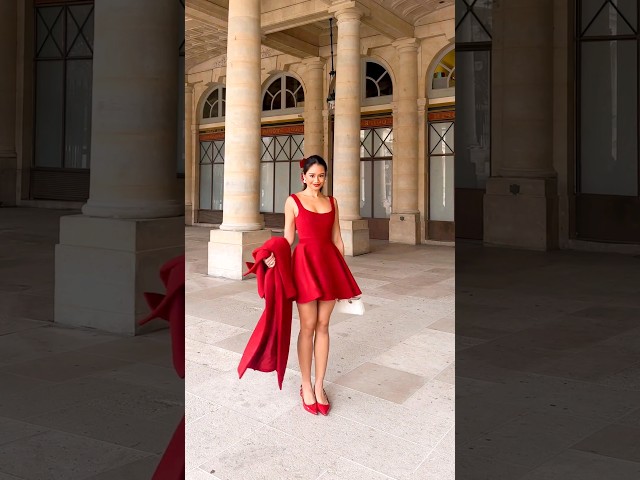 Vídeo relacionado con QUNERY Vestido Largo Mujer Manga Corta Vestido Mujer Verano Elegante Vestidos Cuello en V Dividido Verano para Fiesta en la Playa Rojo Vino XL