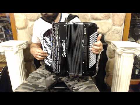 SERE373CONVBBK -  Black Serenellini 373 Chromatic Button Accordion  Converter B LMM 67 96 $5999