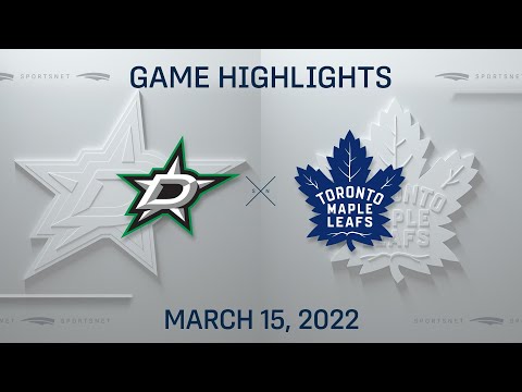 NHL Highlights | Stars vs. Maple Leafs - Mar. 15, 2022