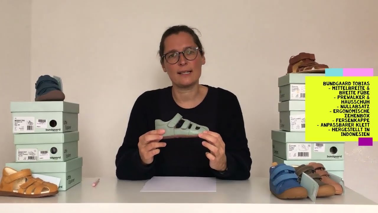 Bundgaard Tobias Sandale, Prewalker Lauflernschuh oder Hausschuh, für mittlere und breite Füße