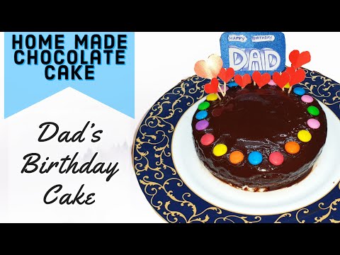 Dad's Birthday Cake | Homemade chocolate cake | Subash & Pavi Vlogs