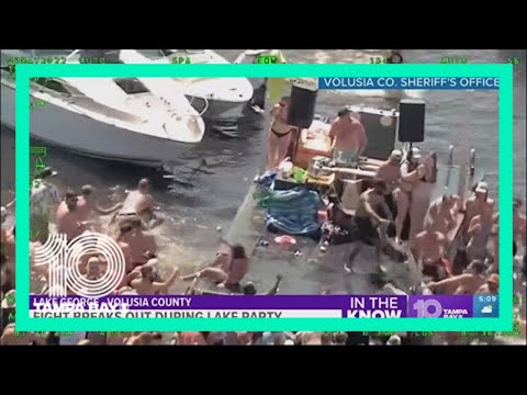 WATCH: Fight breaks out at massive Florida boat party