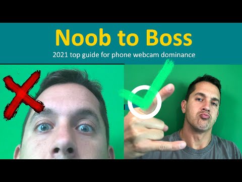 Zoom, Teams, Skype using your phone as webcam like a BOSS. hide your nostrils and take notes