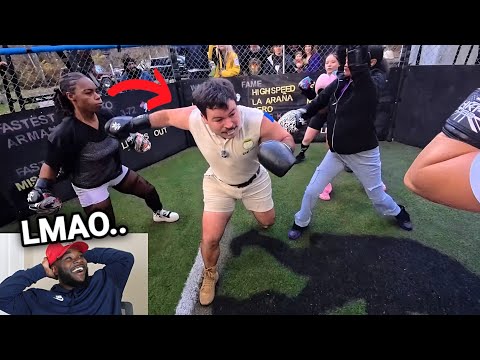 1 Man FIGHTS 5 Women...