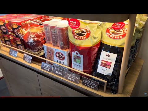 Highlands Coffee, uma rede de cafés popular no Vietnã. Chuỗi cafe noi tiếng của Việt Nam.