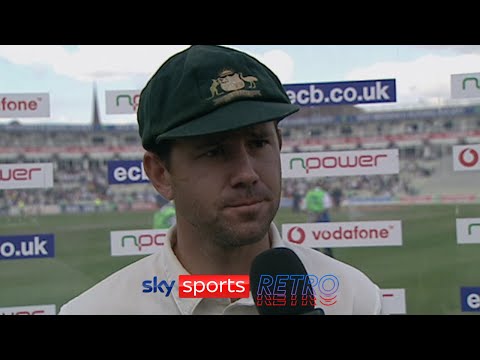 Ricky Ponting after the 2005 Ashes Test at Edgbaston