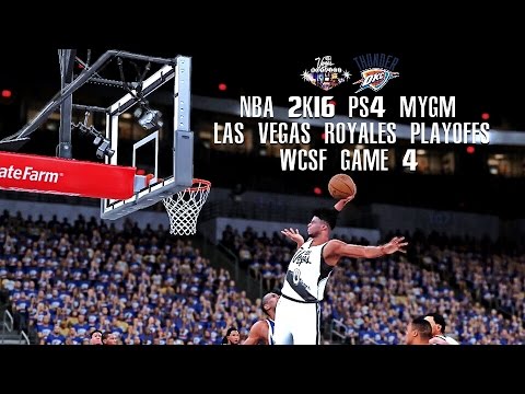 NBA 2K16 PS4 Las Vegas MYGM Playoffs WCSFG4 - Tied Series or Nah?