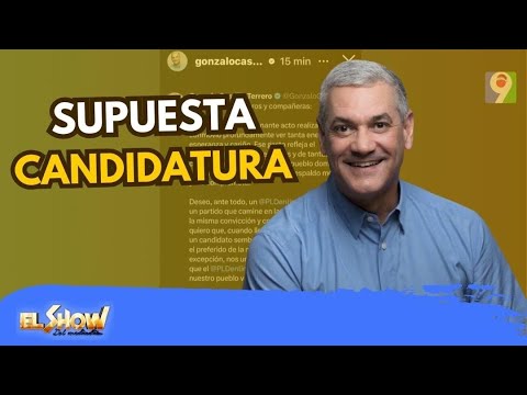Gonzalo Castillo responde sobre supuesta candidatura a la presidencia | ESM