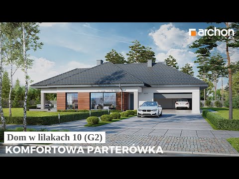 Dom w lilakach 10 (G2) – Doskonale zaprojektowana parterówka I ARCHON+ Projekty Domów