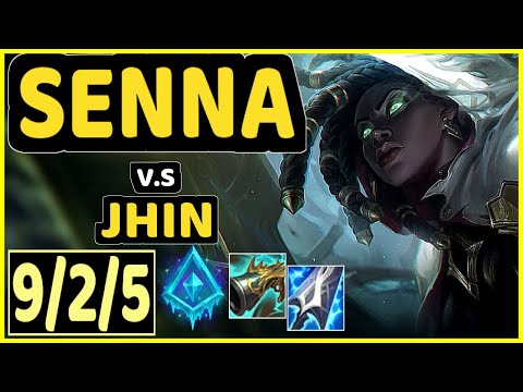 SENNA vs JHIN - 9/2/5 KDA BOTTOM ADC GAMEPLAY - BR Ranked GRANDMASTER
