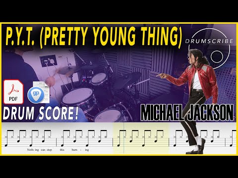 P.Y.T. (Pretty Young Thing) - Michael Jackson | DRUM SCORE Sheet Music | #250 DRUMSCRIBE