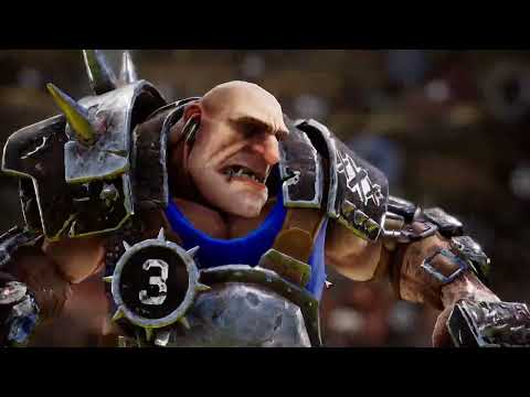 Blood Bowl III (Beta): Match #2 The Skullduggers Flagon Crew (Me) VS Orcland Raiders (AI)