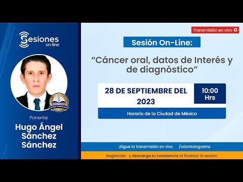 Sesión On-Line: “Cáncer oral, datos de Interés y de diagnóstico”