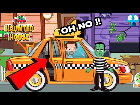 My Town: Scary Haunted House - Where Daddy Zombie want to go by Taxi ? - YouTube
