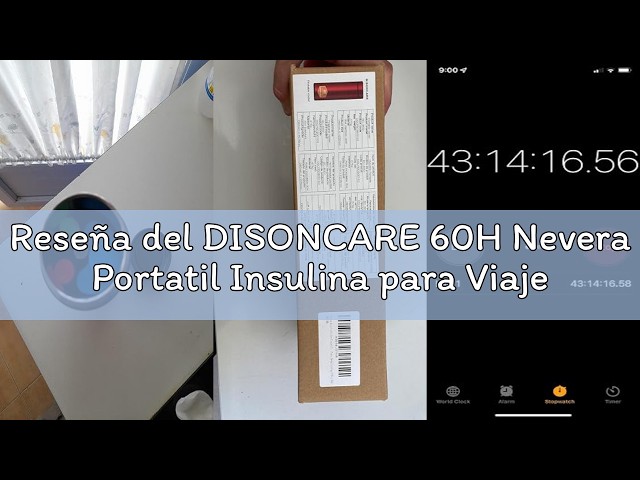 Vídeo relacionado con DISONCARE 60H Nevera Portatil Insulina para Viaje,Nevera Medicamentos Portatil TSA Bolsa Insulina Estuche Frio para Diabéticos con 2 Enfriadory QR Alerta Médica(Amarillo)