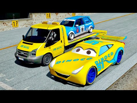 Cruz Ramirez Dinoco Edition vs ACI Carro Attrezzi at Top Gear Track