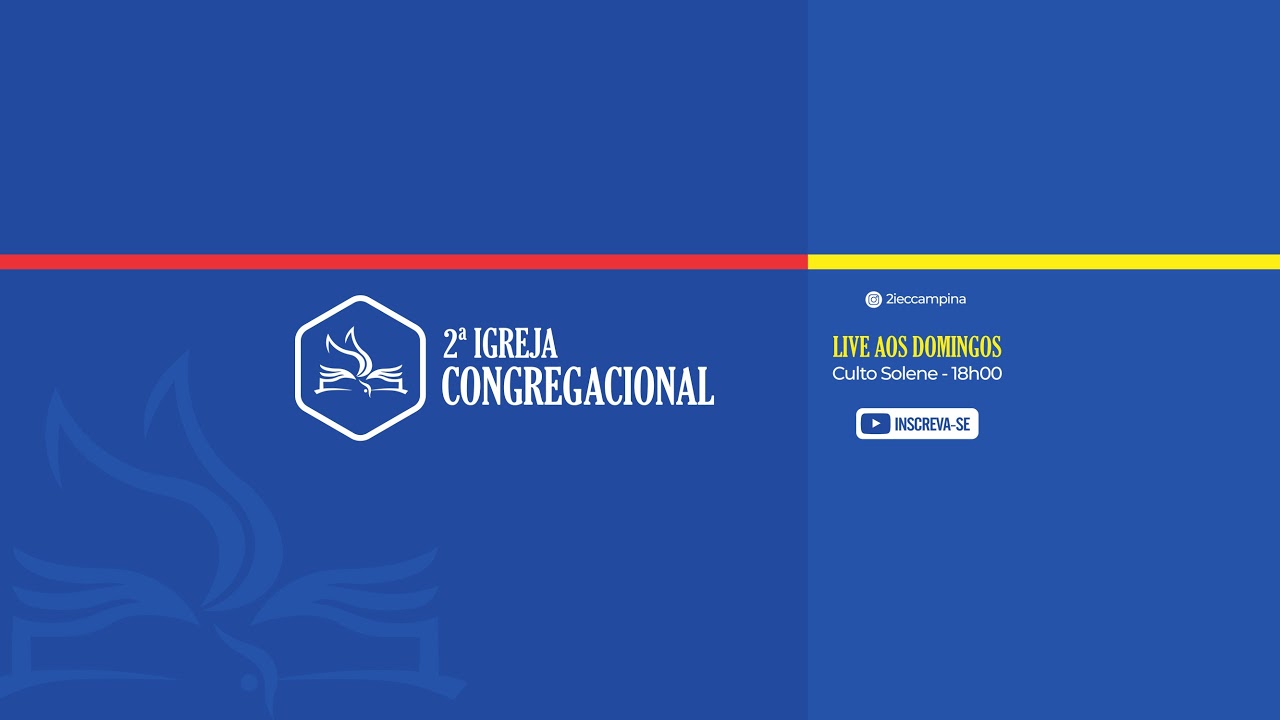 Transmissão ao vivo  da II Igreja Congregacional  - Culto Solene  - 22.06.2025