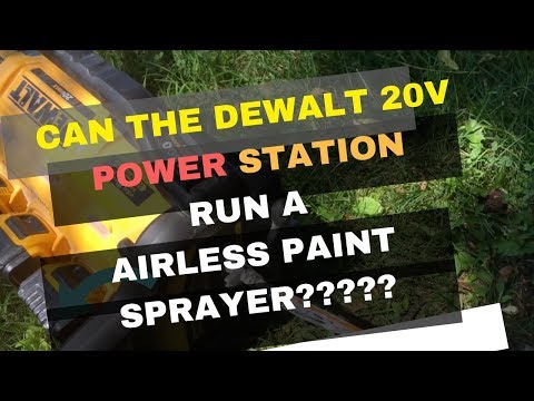Can the DeWalt Power Station run a Airless Paint Sprayer? - Handy Home Owner