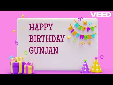Happy Birthday Gunjan 🎈  | Cheerful Song to Make Her Day Extra Special