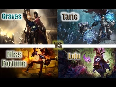 ►LoLPoV - Ranked Taric And Graves vs Miss Fortune And Lulu [Bot] (LoL Live Commentary)