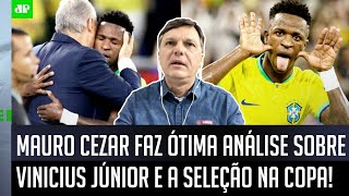 ‘Tudo passa por ele: para mim, o Vinicius Júnior nessa Copa é o…’; Mauro Cezar faz ótima análise