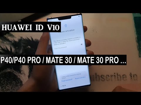 REMOVE HUAWEI ID P40 AND MATE 30 ON ALL HUAWEI ANDROID 10