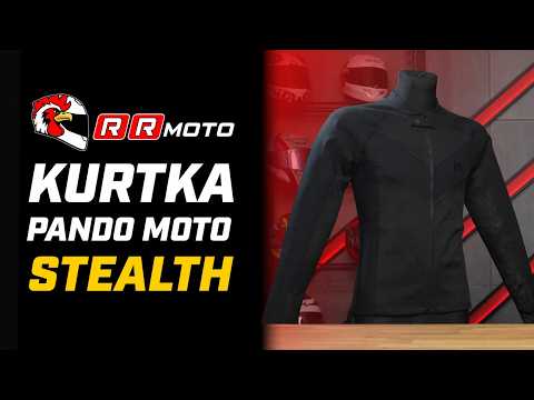 PANDO MOTO STEALTH _ lekka jednowarstwowa kurtka z certyfikatem AAA